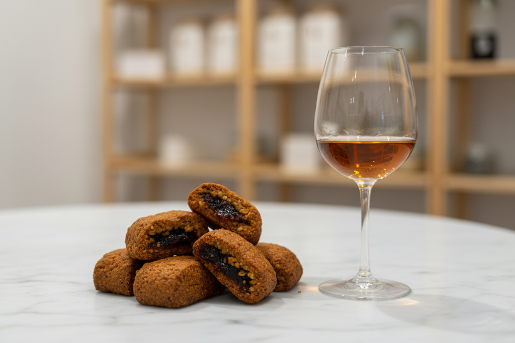 Biscotti cegliesi e passito minimal
