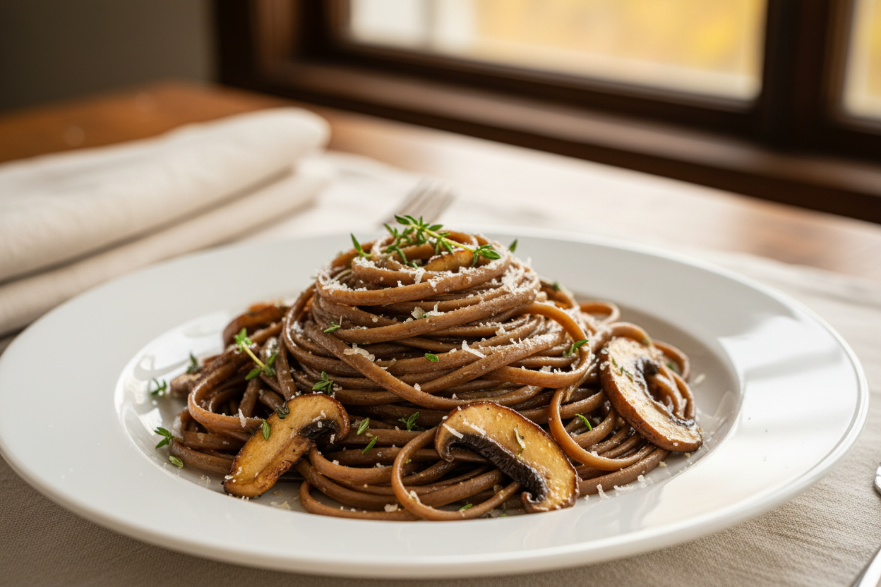 Linguine ai funghi primo piatto