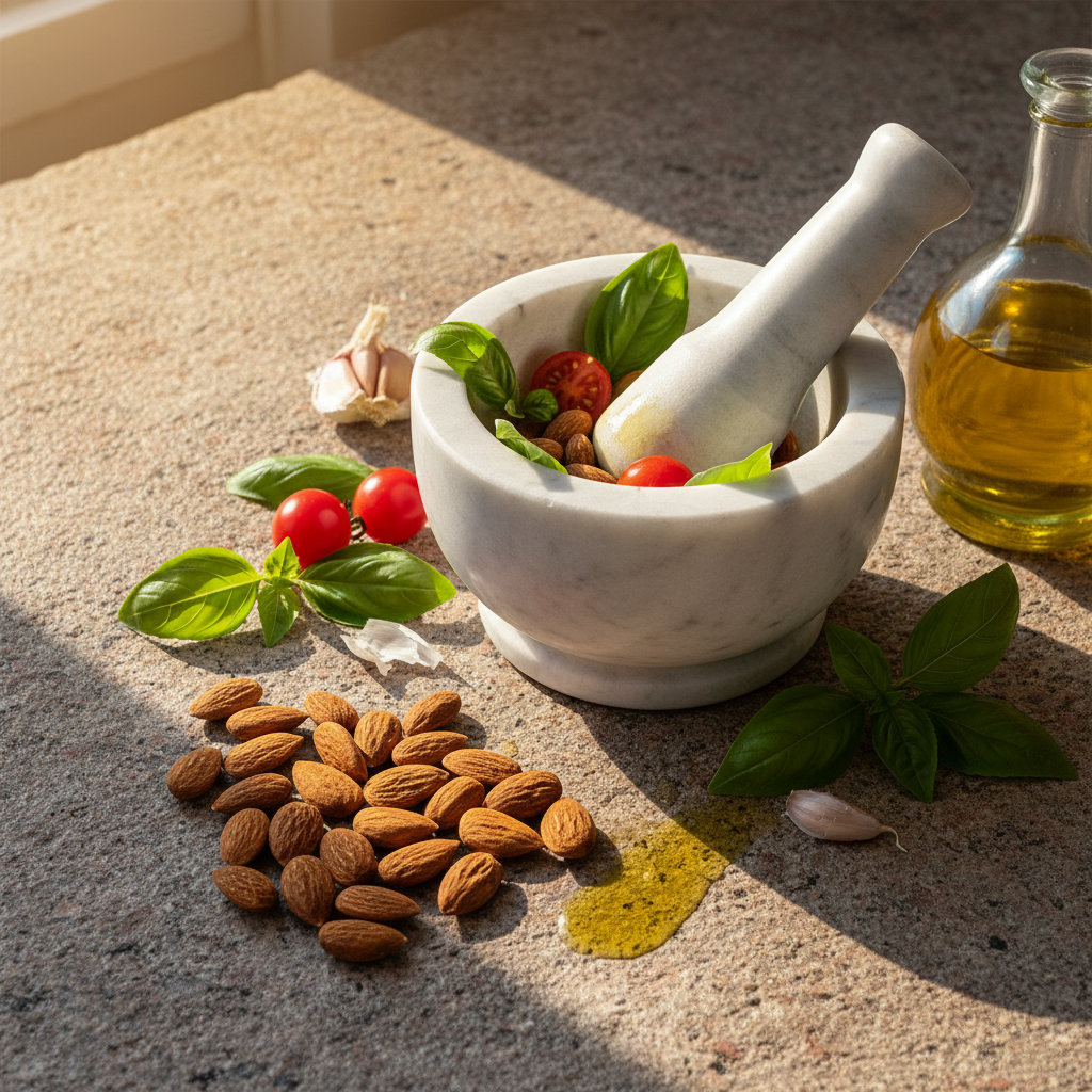Pesto siciliano senza etichetta